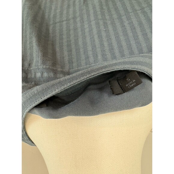 Jenni Kayne Seersucker Shirt Midi Dress Women’s Sz S Ink Blue Lined 3/4 Sleeves - Picture 7 of 9